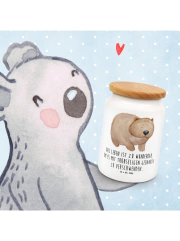 Mr. & Mrs. Panda Keksdose Wombat mit Spruch in Weiß