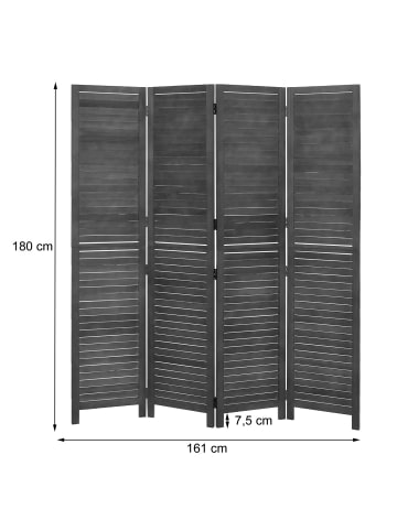 MCW Paravent C30b 180x161cm, Schwarz