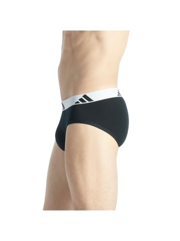 adidas Slip 6er Pack in Schwarz/Weiß