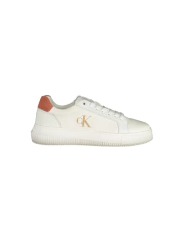 Calvin Klein Weiße Polyurethan-Sneaker