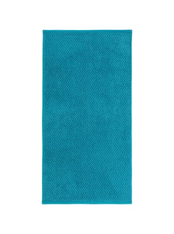 REDBEST Frottier, Jacquard Duschtuch 2er-Pack Palmdale in petrol