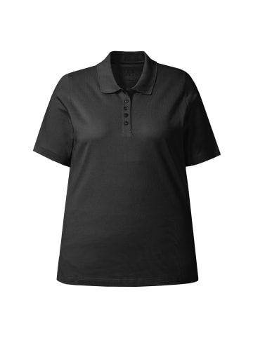 Ulla Popken Poloshirt in schwarz