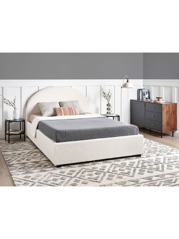 Beliani Doppelbett VAUCLUSE in Weiß - (W) 154 x (H) 112 x (L) 214 cm