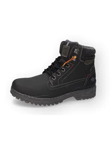 Dockers by Gerli Herrenstiefel elegant warm glatte-oder Ledersohle  in schwarz