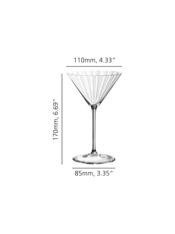 Spiegelau 12er Set Martinigläser Lifestyle in 220 ml in transparent