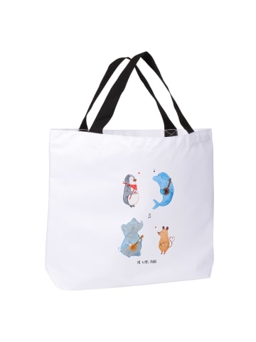 Mr. & Mrs. Panda Tote Bag Big Einheit ohne Spruch in Weiß
