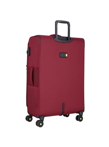 D&N Travel Line 9704 4 Rollen Trolley L 78 cm mit Dehnfalte in dark red