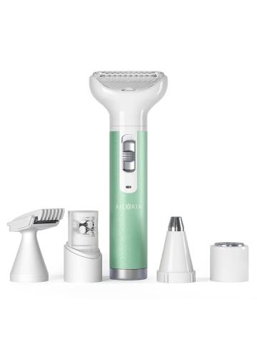 Ailoria EVAPORE EPILUXE Rasierer mit verschiedenen Aufsätzen USB in Mint