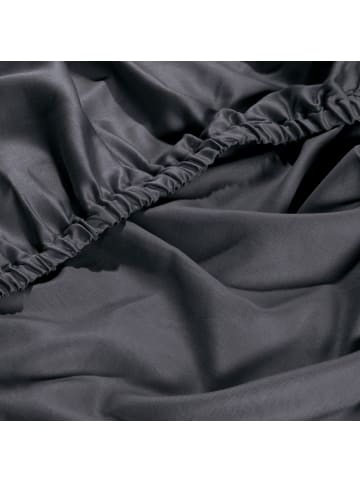 Erwin Müller Mako-Satin Spannbettlaken Landshut in anthrazit