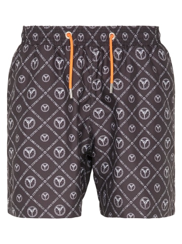 Carlo Colucci Badeshorts Carazzato in Schwarz