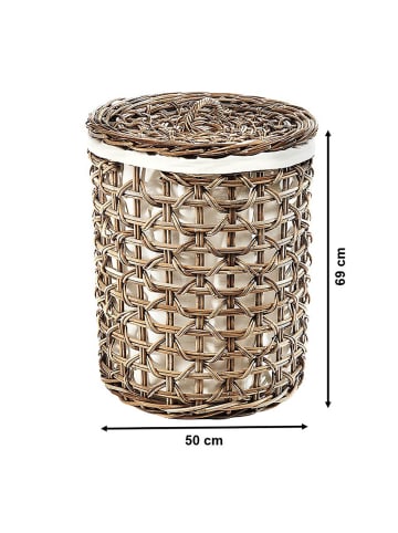 kobolo Wäschekorb PLAIT50 in Grau