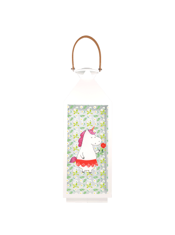 Mr. & Mrs. Panda Gartenlaterne Einhorn Dame ohne Spruch in Transparent