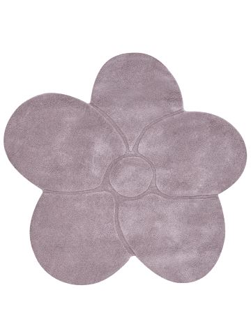 Beliani Kurzflor KOKKINI in Violett - (W) 140 x (L) 140 cm