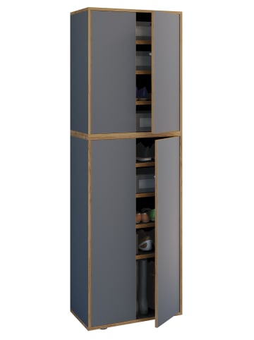 VCM  XL Holz Großer Schuhschrank Schuhkommode Salia B60 in Anthrazit