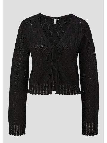 QS Strickjacke in 9999_schwarz