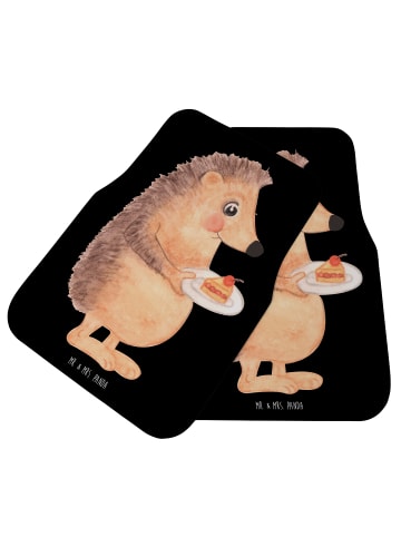 Mr. & Mrs. Panda Automatte Igel Kuchenstück ohne Spruch in Schwarz