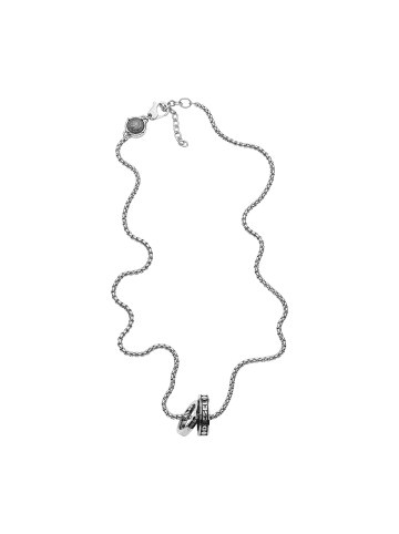 Diesel Halskette The Logo Rings in silber