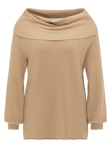 Usha Strickpullover in Dunkelbeige