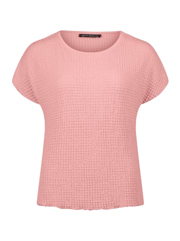 Betty Barclay Strukturshirt mit U-Boot-Ausschnitt in Salmon Rose