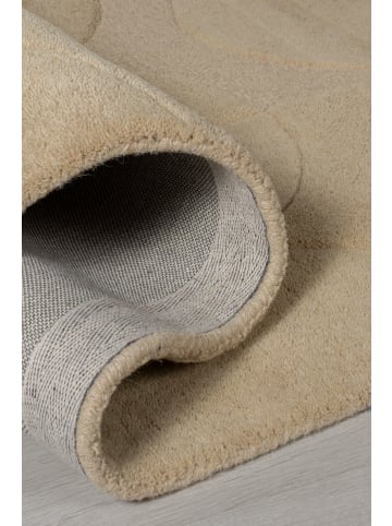 KADIMA DESIGN Eleganter Wollteppich, rutschfest und komfortabel in Braun