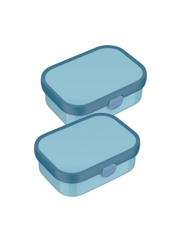 Mepal 2er Set Brotdosen mit Einsatz & Gabel Campus in 700 ml in Cool Blue