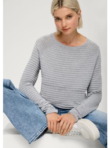 QS Strickpullover  in  9400_grau meliert