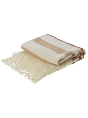Home&Styling Collection Decke mit Fransen in beige