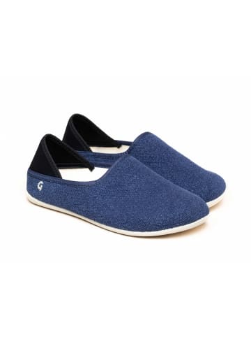 Gottstein Hausschuh Linen Slip-On in blau