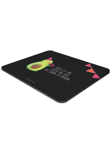 Mr. & Mrs. Panda Mousepad Avocado Party mit Spruch in Schwarz