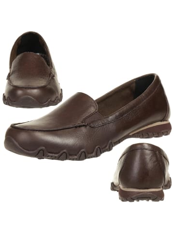 Skechers Klassische Slipper Bikers Lamb in braun