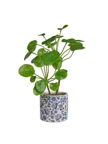 Butlers Blumenübertopf BLUE BLOSSOM in Blau
