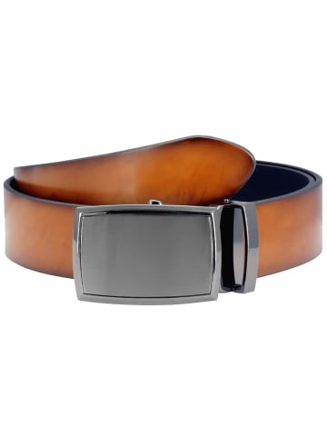 Lindenmann Gürtel für Herren in cognac