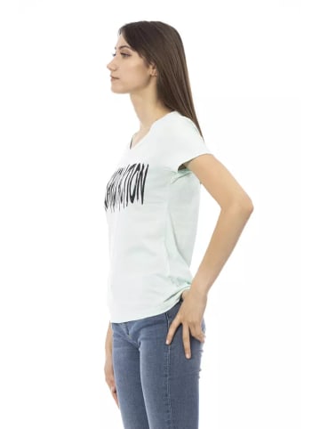 Trussardi Action Hellblau Hell Blau Baumwolle Damen Top