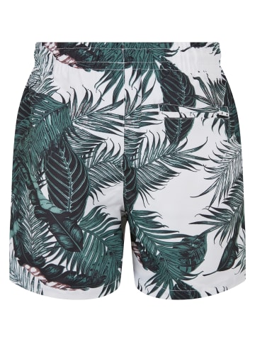 Urban Classics Urban Classics Herren Boys Pattern Swim Shorts in palm leaves aop