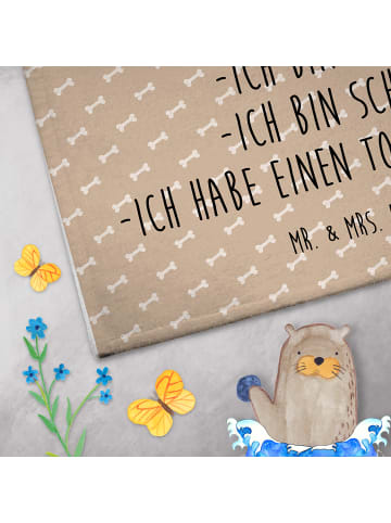 Mr. & Mrs. Panda Handtuch Corgi Po mit Spruch in Hundeglück