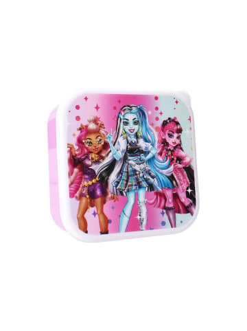 Monster High Brotzeitbox 3in1 Lunchbox für Schule, Freizeit