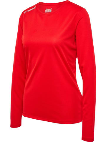 Hummel T-Shirt "Hmlrun Jersey L/S Woman" in Rot