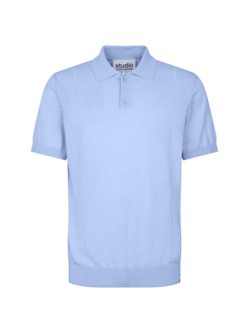 Studio Seidensticker Strick Polo Regular in Hellblau