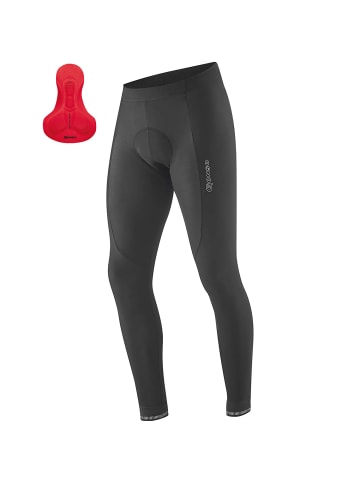 Gonso Radhose Sitivo Tight Red in Schwarz