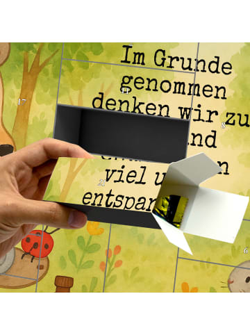 Mr. & Mrs. Panda Befüllbarer Adventskalender Bär Arzt Design mit... in Weiß
