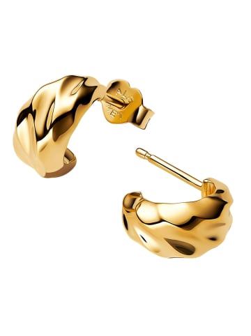 Pandora Damen-Creolen Wellig Goldfarben