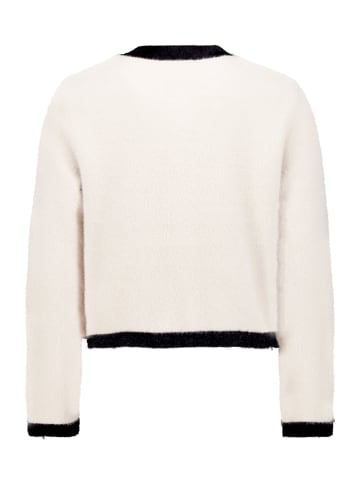 Betty Barclay Grobstrickjacke mit Knopfleiste in Patch Beige/Black