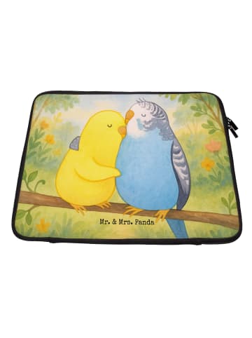 Mr. & Mrs. Panda Notebook Tasche Wellensittich Liebe Design ohne... in Weiß