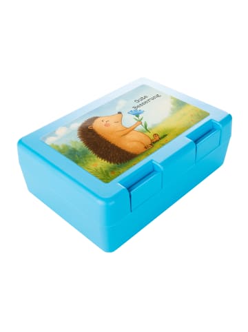 Mr. & Mrs. Panda Vesperbox Igel Blumen Design mit Spruch in Weiß