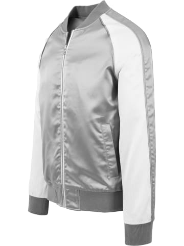 Urban Classics Bomberjacken in silver/offwhite