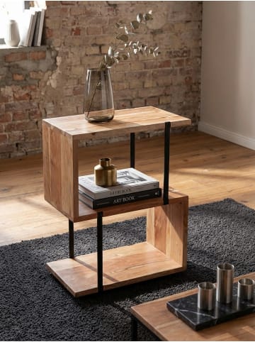 KADIMA DESIGN Beistelltisch S-Form 45x60x30cm Metall Ablagetisch, Tischchen