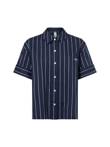 JOOP! Bluse Beatrice in marine weiß
