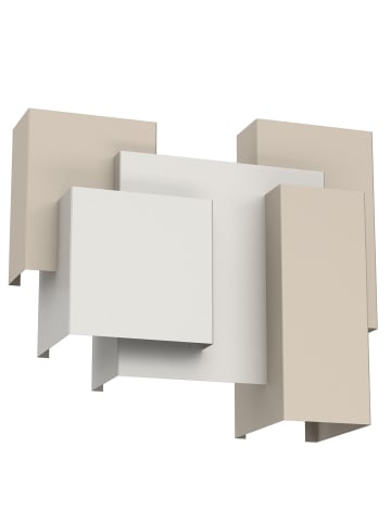 Licht-Erlebnisse Wandlampe (B)36 x (H)32 cm in Beige Hellgrau