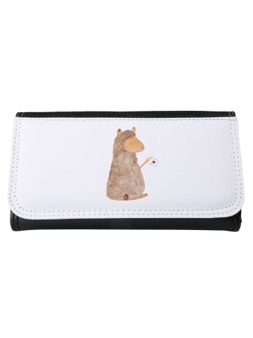 Mr. & Mrs. Panda Portemonnaie für Damen Alpaka Fahne ohne Spruch in Weiß