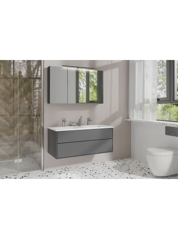 byLiving Spiegelschrank SPREE in anthrazit - B 100, H 60, T 20 cm